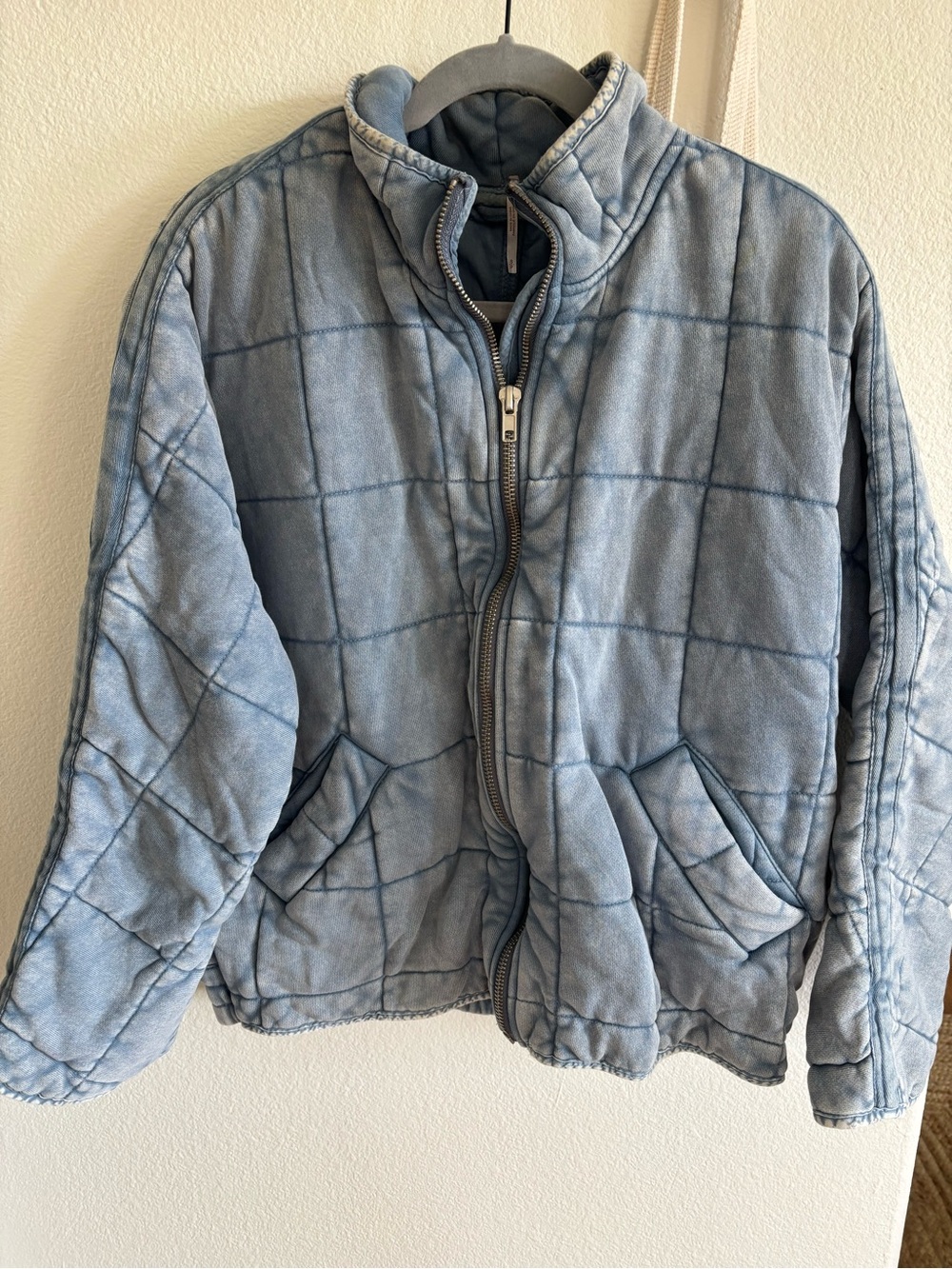 Free People Light Blue Dolan Jacket